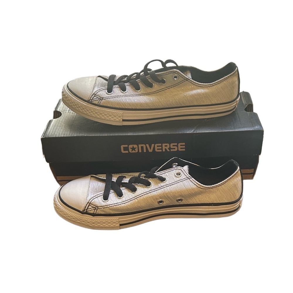 Converse Kids Sneakers - Black and silver metallic